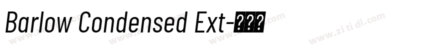 Barlow Condensed Ext字体转换